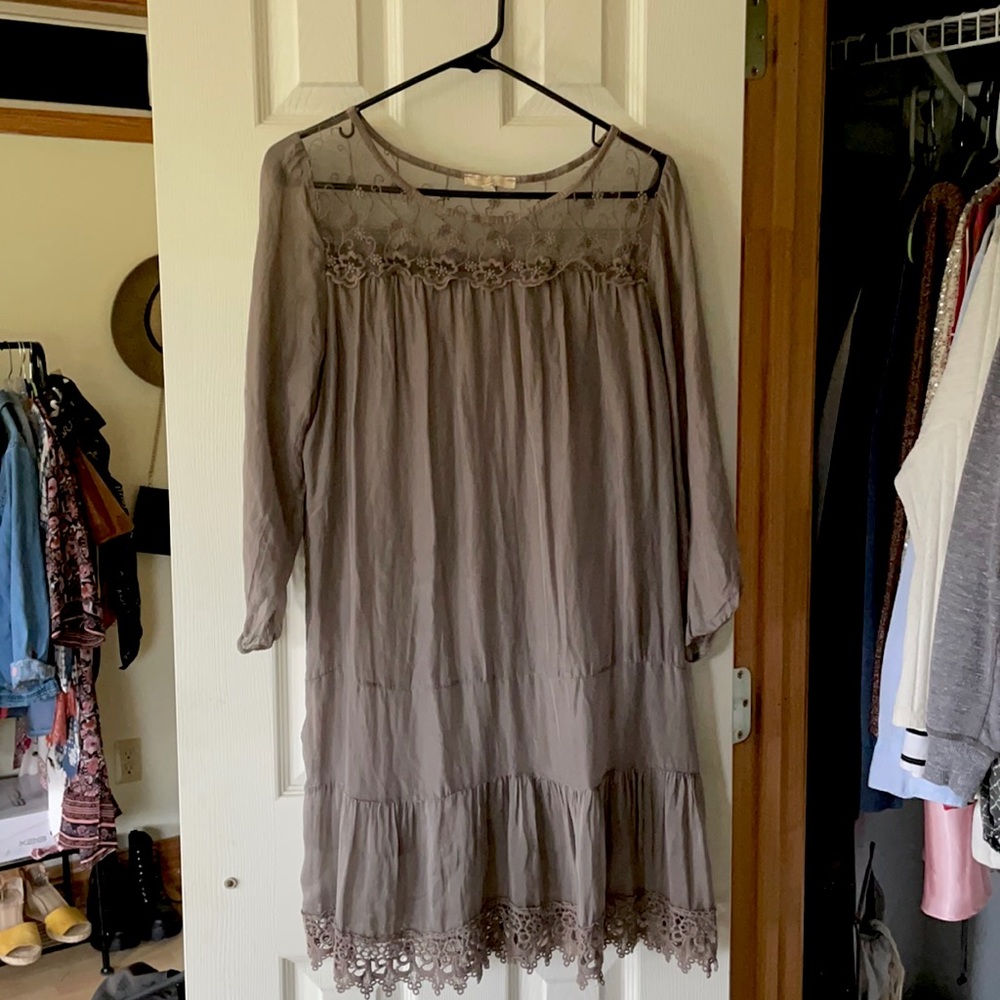 Never worn sheer & Lacey flow dress!